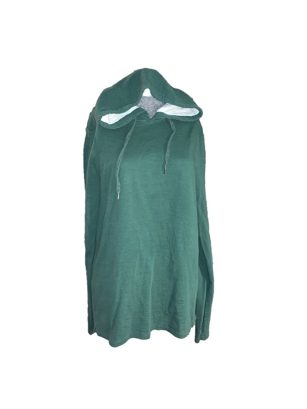 Unisex Buffalo David Bitton Green Hoodie XL with White Hood Lining